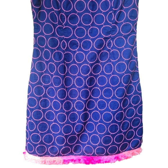 Lilly Pulitzer Embroidered Circle Ombre Fringe Dress Size 6 - Picture 4 of 16